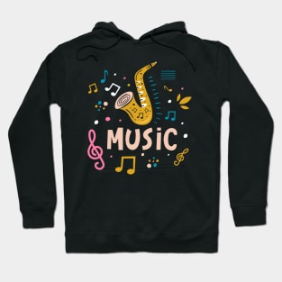 Music saxophone Hoodie